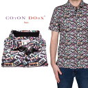 ポロシャツ メンズ 半袖 フランス イタリア ゴルフ ゴルフコンペ 賞品 シャツ タウンウェア レトロ カセットテープ 柄シャツ 派手 プリント エジプト綿 C...