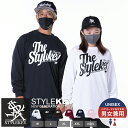 STYLEKEY(スタイルキー) 長袖Tシャツ WING LOGO L/S TEE(SK23FW-LS04) メンズ ファッション レディース ヒップホップ レゲエ スケート ダンス ロック バンド B系 ストリート系 ロンT ロングスリーブ 定番 ロゴ ウイング 大きいサイズ ビッグサイズ 3L 4L 2XL 3XL XXL XXXL