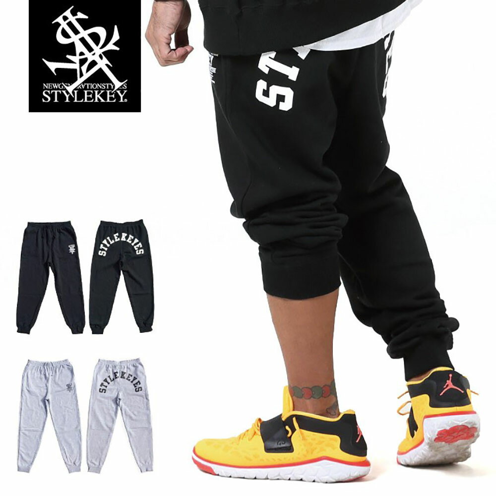 STYLEKEY(スタイルキー) スウェットパンツ ARCH LOGO SWEAT PANTS(SK23SP-SWPT01) メンズ ファッション ヒップホップ レゲエ ロック スケーター バンド ダンス B系 DJ ダンサー ストリート系 ジョガーパンツ アーチ ロゴ ヒッププリント 大きいサイズ XXL 3L XXXL 4L