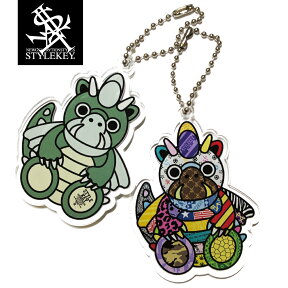 STYLEKEY(スタイルキー) アクリルキーホルダー DORA-CHAN ACRYLIC KEYCHAIN(SK22SU-ET01) ドラちゃん キャラクター 小物 鍵 カギ アクセサリー キーチェーン 携帯ストラップ スニーカー ストリート系 ヒップホップ レゲエ ロック バンド ダンス スケボー スノーボード B系