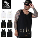 STYLEKEY スタイルキー タンクトップ METAL SLAPS TANK TOP(SK24SU-TT04) 英単語 文字 スラング ロゴ ゴールド箔 シル...