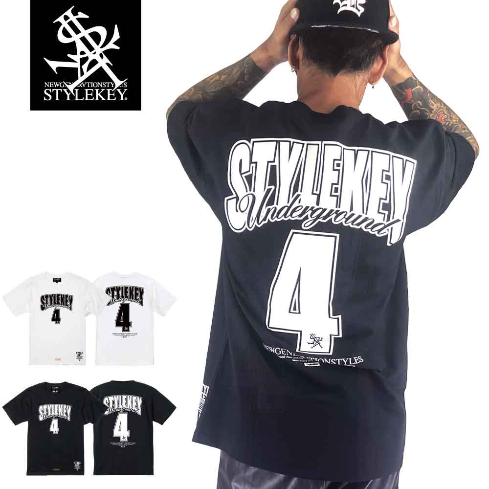 STYLEKEY スタイルキー 半袖Tシャツ 3x3 S/S TEE(SK25C8-SS02) ユニフォーム 練習着 チーム バスケ バスケットボール ロゴ ナンバリング 背番号 スポーツ バックプリント メンズ レディース ファッション ストリート系 B系 ヒップホップ hiphop レゲエ バンド 大きいサイズ