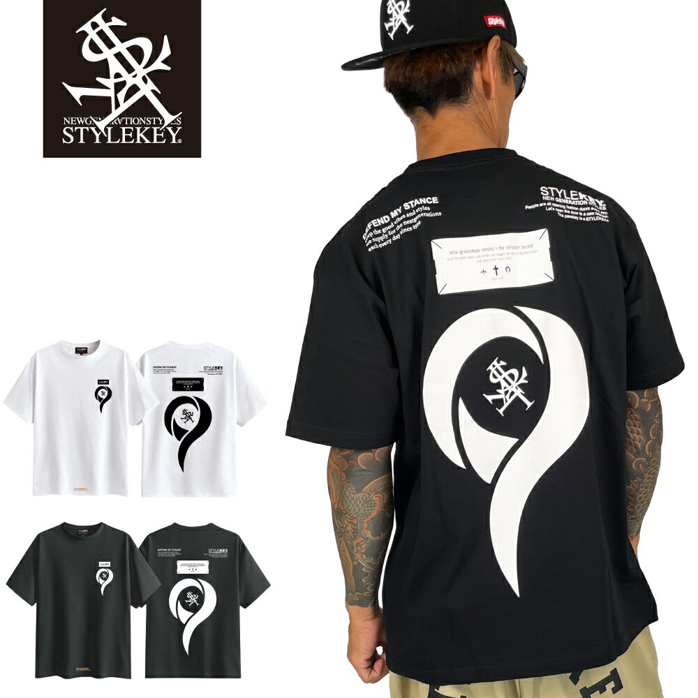 乐天商城 - STYLEKEY スタイルキー 半袖Tシャツ NINE S/S TEE(SK26C6-SS05) 9 ナイン マーク ロゴ ナンバリング 番号 背番号 バックプリント ワンポイント スポーツ ストリート系 B系 ヒップホップ hiphop ロック ダンサー ラッパー ギャング バイカー アメリカン 西海岸 大きいサイズ