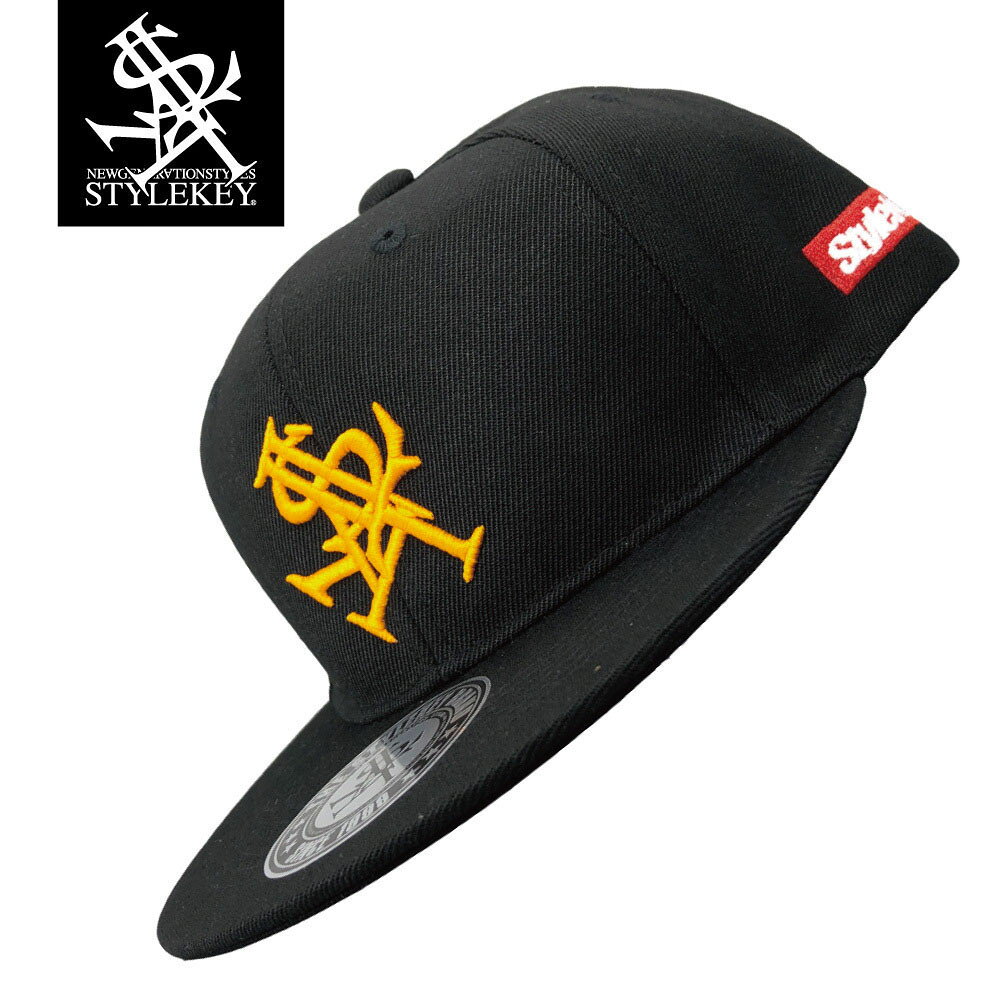 Rakuten - STYLEKEY(スタイルキー) スナップバックキャップ ROYAL SNAPBACK CAP(SK99AL-CP01) ロイヤル ロゴ アイコン 立体 3D 刺繍 カラフル メンズ レディース ファッション ヒップホップ B系 ダンサー DJ ストリート系 ベースボールキャップ レゲエ ロック バンド 帽子 ブラック 黒