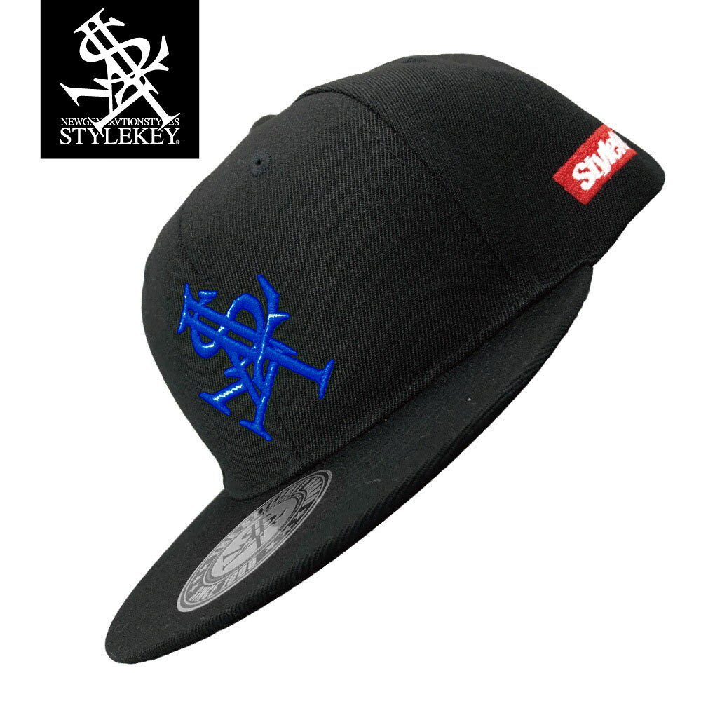 Rakuten - STYLEKEY(スタイルキー) スナップバックキャップ ROYAL SNAPBACK CAP(SK99AL-CP01) ロイヤル ロゴ アイコン 立体 3D 刺繍 カラフル メンズ レディース ファッション ヒップホップ B系 ダンサー DJ ストリート系 ベースボールキャップ レゲエ ロック バンド 帽子 ブラック 黒