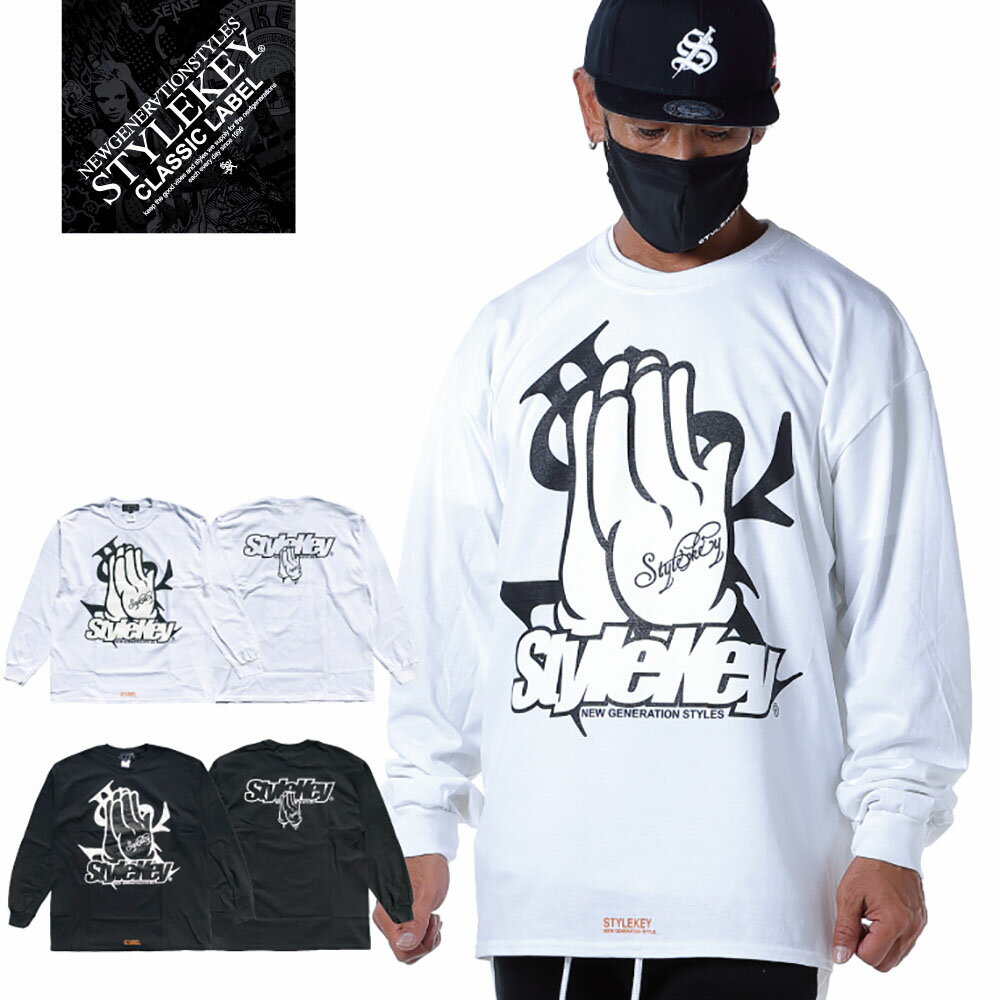 STYLEKEY CLASSIC LABEL(륭 饷å졼٥) ĹµT PRAY FOR YOU L/S TEE(SK99CL-LS10) ҥåץۥå B ȥ꡼ȷ 쥲 å Х T ĹT 󥰥꡼ ץ쥤ϥ  礭 ӥå 3L 4L XXL XXXLפ򸫤