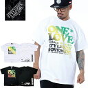 STYLEKEY CLASSIC LABEL スタイルキー クラシック・レーベル 半袖Tシャツ ONE LOVE S/S TEE(SK99CL-SS08) ヒップホップ B系 ストリート系 レゲエ ロック バンド 半T ショートスリーブ ラスタカラー バックプリント 大きいサイズ ビッグサイズ 3L 4L XXL XXXL