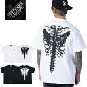 STYLEKEY CLASSIC LABEL スタイルキー クラシック・レーベル 半袖Tシャツ SKELETON S/S TEE(SK99CL-SS30) スカル 背骨 ドクロ 骸骨 ロゴ ワンポイント バックプリント メンズ レディース ファッションヒップホップ HIPHOP B系 ストリート系 レゲエ バンド 半T 大きいサイズ