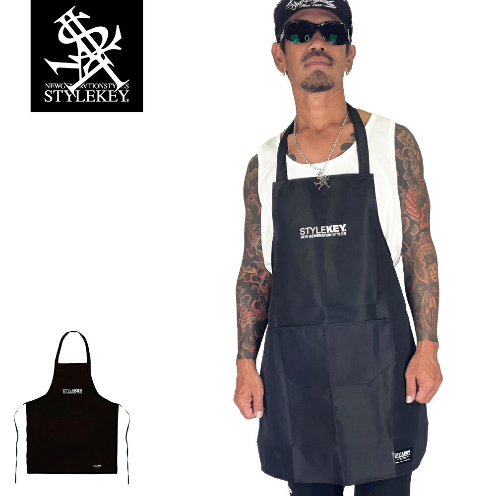 STYLEKEY(スタイルキー) エプロン DADDY'S APRON(SK99ET-APR01) ロゴ ワンポイント 主夫 パパ活 料理 ..