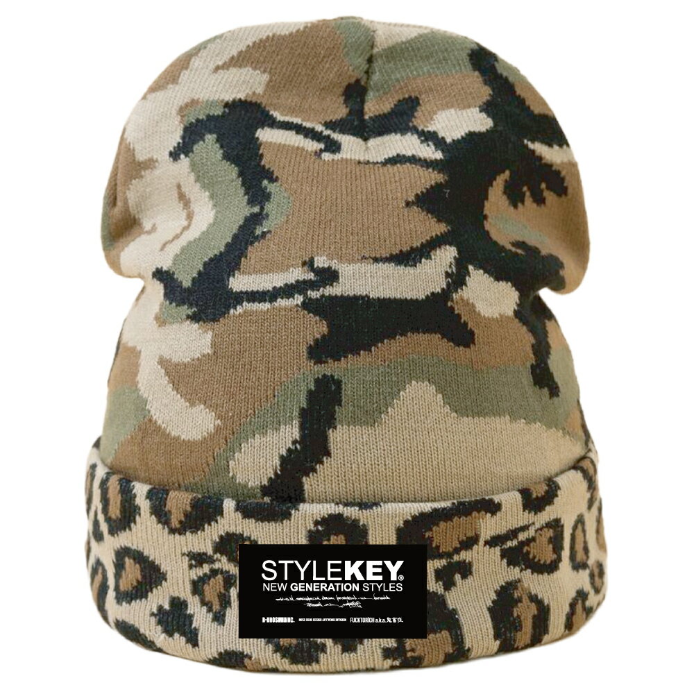 楽天市場】ニット帽（柄ヒョウ・レオパード）（メンズ帽子｜帽子
