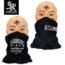 STYLEKEY (スタイルキー) ネックゲーター 2WAY NECK GAITER (SK99ET-NGT01) ストリート系 B系 ヒップホップ フェイスカバー スカーフ ネックウォーマー スカーフ スキー スノボ バイク 自転車 マスク ロゴ プリント フェイスマスク 防寒 防風 ツーリング マフラー スヌード