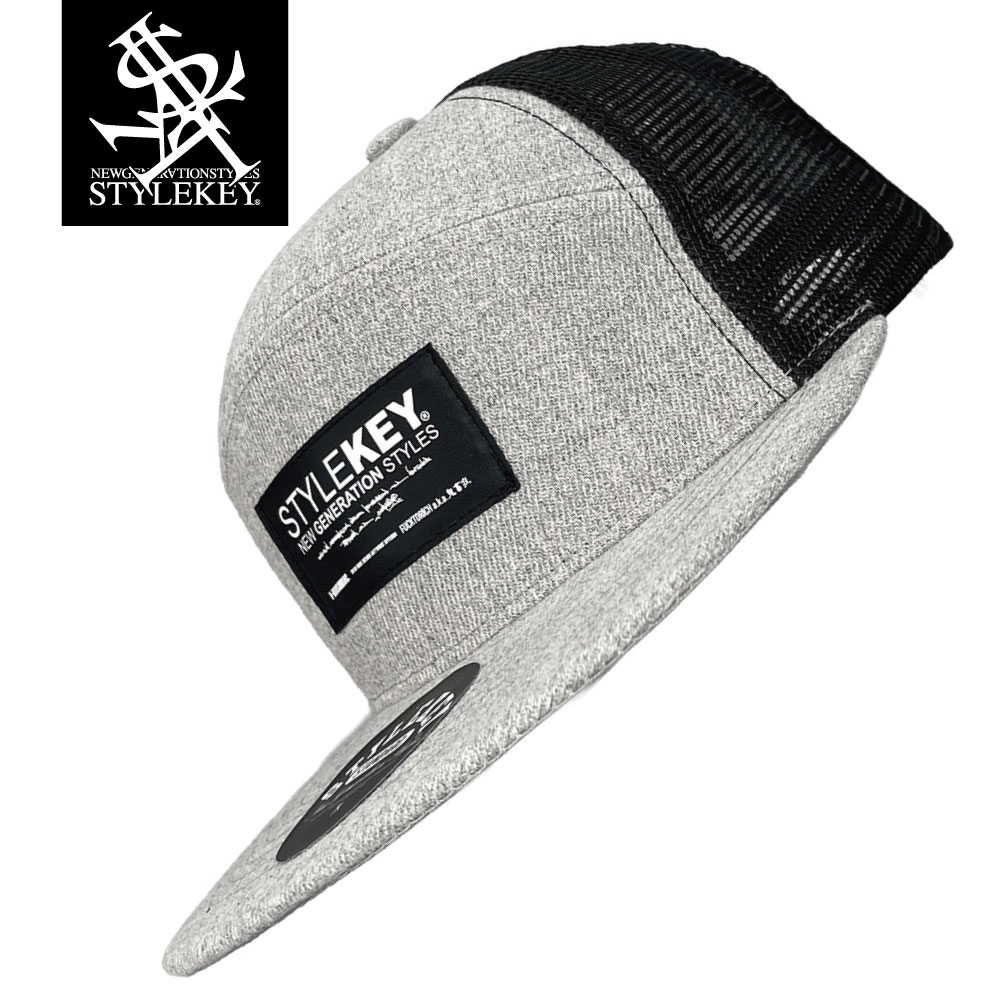 STYLEKEY STANDARD スタイルキー スタンダード メッシュキャップ FISHING MESH CAP(SK99SD-CP01) ロゴ ネーム生地 縫い付け メンズ レディース ファッション ヒップホップ B系 レゲエ アメカジ ロック ストリート系 ベースボールキャップ 西海岸 ウェッサイ ギャング 帽子