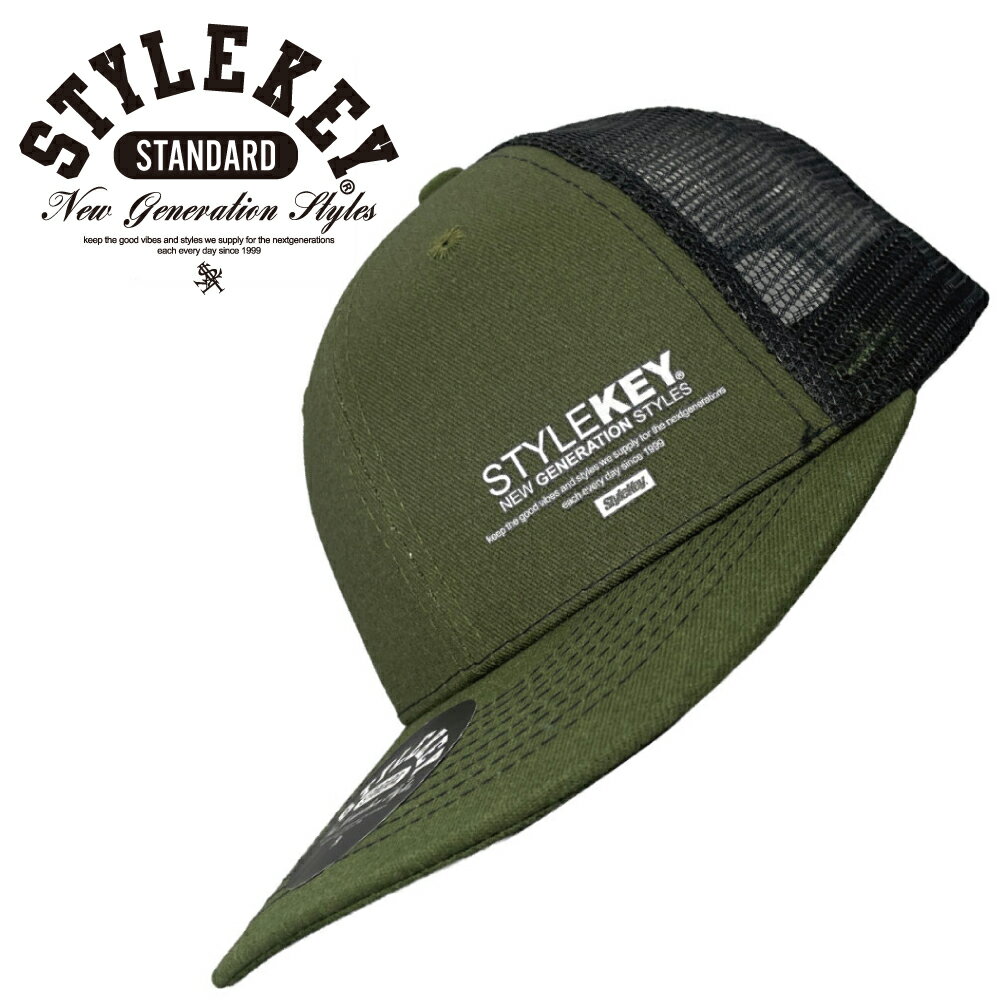 Rakuten - STYLEKEY STANDARD スタイルキー スタンダード メッシュキャップ 2TONE MESH CAP(SK99SD-CP02) ロゴ ネーム生地 縫い付け メンズ レディース ファッション ヒップホップ B系 ワンポイント アメカジ ロック ストリート系 ベースボールキャップ 切り替え ツートーン 配色 帽子