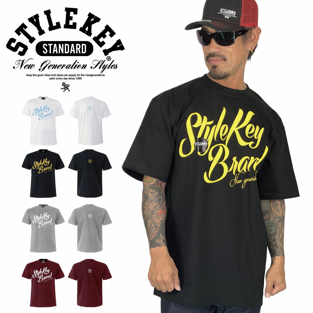 STYLEKEY STANDARD スタイルキー スタンダード 半袖Tシャツ FUU S/S TEE(SK99SD-SS10) メンズ レディース ファッション カジュアル アメカジ ヘビーオンス ヘビーウエイト ストリート系 B系 ヒップホップ 風 ロゴ マーク ワンポイント バックプリント スクリプト