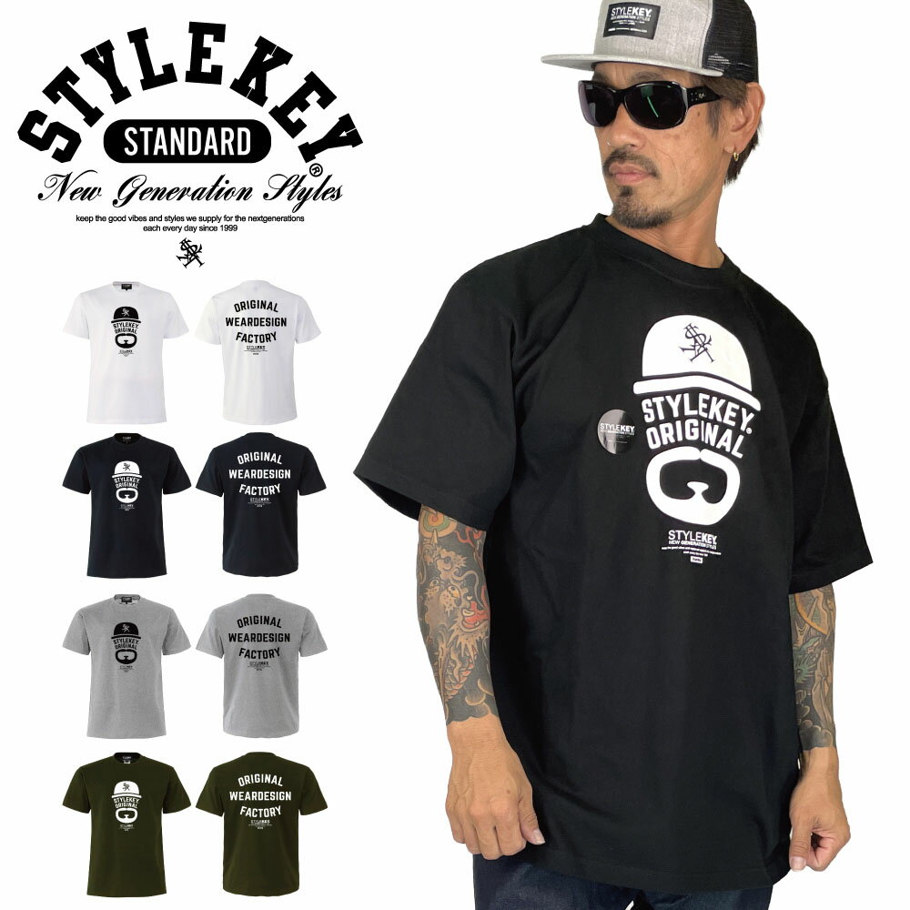 STYLEKEY STANDARD スタイルキー スタンダード 半袖Tシャツ CRAFT SHOP S/S TEE(SK99SD-SS13) メンズ レディース ファッション カジュアル アメカジ ヘビーオンス ヘビーウエイト ストリート系 B系 ヒップホップ ヒゲおやじ ロゴ トレードマーク イラスト バックプリント