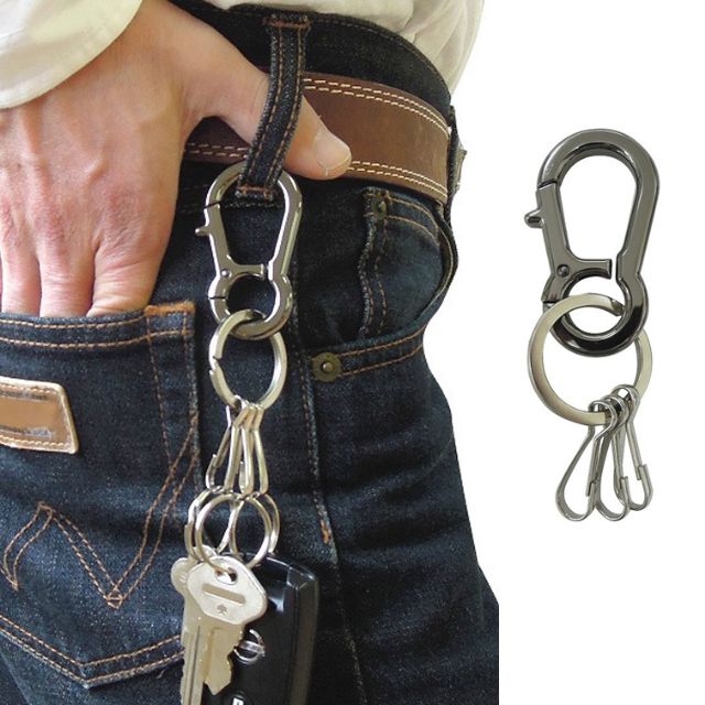 中林製作所 タフレーベルボトムリングキーホルダー VEX-208 ( アウトドア キャンプ レジャー 用品 ナス..