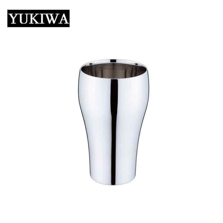 YUKIWA タンブラー メイドイン燕の逸品 ユキワ ビアタンブラーL二重構造 400ml 1100017（ 燕三条 日本製 純銅 タンブラー ステンレス 冷酒 カップ 日本酒 グラス お猪口 おちょこ ぐい飲み 酒器 保冷 保温 熱伝導 コップ 贈り物 プレゼント お酒 ギフト ラッピング )