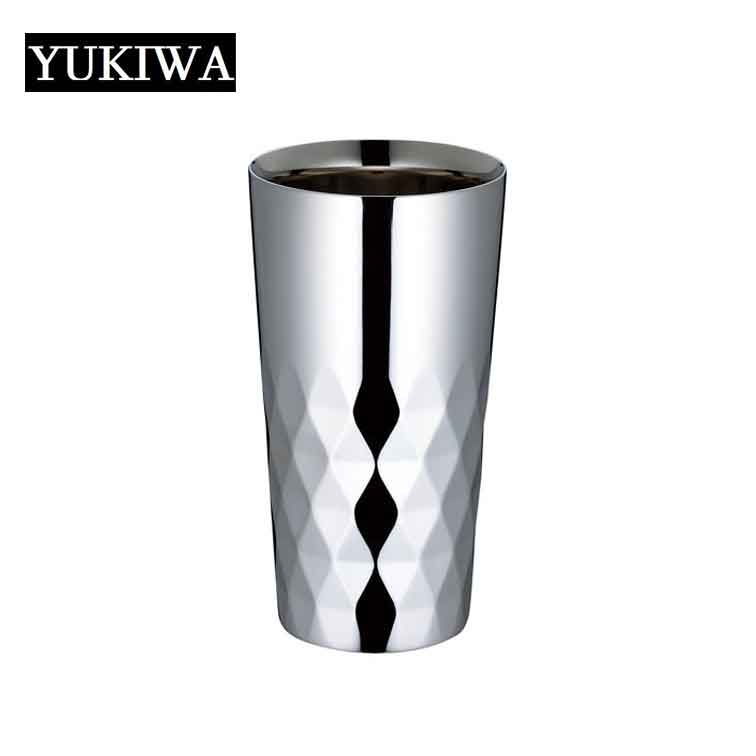 YUKIWA タンブラー メイドイン燕の逸品 コリンズ /ステラ 400ml 11000490（ 燕三条 日本製 純銅 タンブラー ステンレス 冷酒 カップ 日本酒 グラス お猪口 おちょこ ぐい飲み 酒器 保冷 保温 熱伝導 コップ 贈り物 プレゼント お酒 ギフト ラッピング )