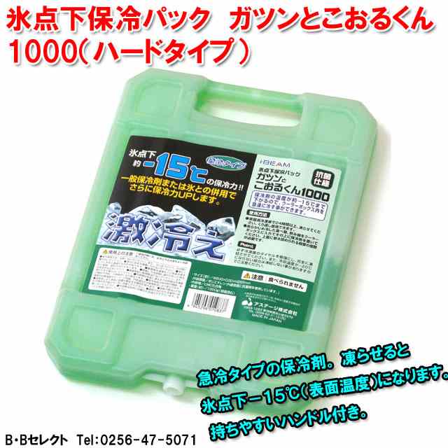 氷点下保冷パック ガツンとこおるくん(ハードタイプ)1000型( おしゃれ 保冷剤 長時間 釣り 便利グッズ アウトドア 保冷 キャンプ スポーツ 業務用 氷点下 保冷パック クーラーボックス クール 夏 便利 グッズ bbq バーベキュー アイスパック クールパック )通販格安セール情報 楽天 通販