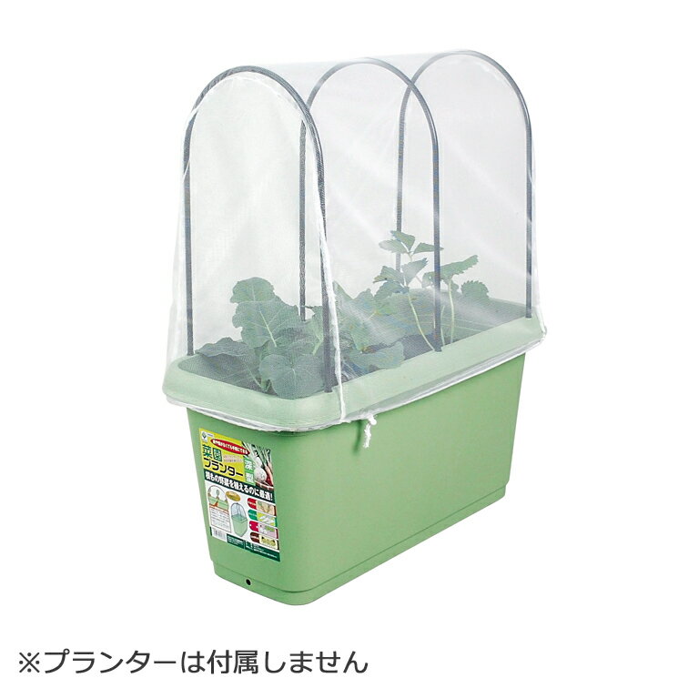 深型菜園プランター650専用 支柱・防虫ネット ( ベランダ 手入れ 園芸用品 手軽 簡単 カバー ガーデニング 花壇 園芸 細目 メッシュ 野菜 野菜栽培 庭 ガーデン 雑貨 ネット 虫よけ 虫除け 除け 避け 家庭菜園 便利グッズ 網 害虫 )