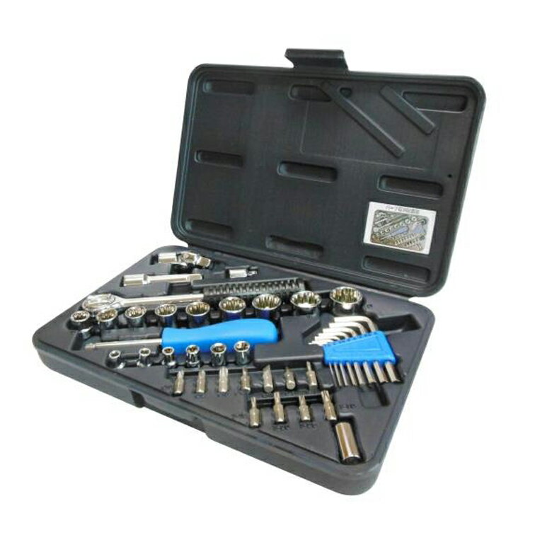 Rakuten - ソケットレンチセット 40PC KS-40 ( ホーム ツール セット 工具 家庭用 日曜大工 DIY 家具 組み立て 自転車 車 バイク 作業 道具 収納ケース 組立 常備 メンテナンス ソケット ラチェット レンチ ガレージツール 修理 )