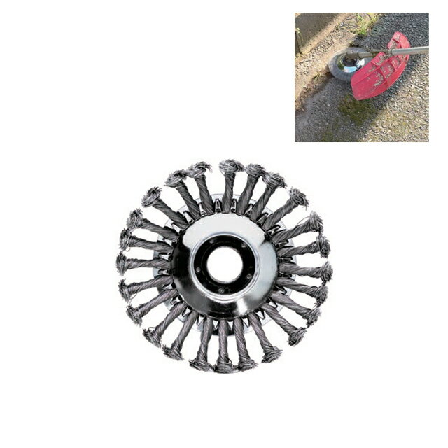 乐天商城 - 軽量ミニタイプ 除草用ワイヤ―ブラシ GF-150KW 草刈機 仮払機用 ( 芝生 グッズ 道具 ガーデニング 手入れ 家庭用 園芸用品 ガーデニング用品 芝刈り 園芸 庭 雑貨 DIY ガーデン用品 草刈機 芝刈機 電動 草刈り パーツ チップソー 刈払機 )