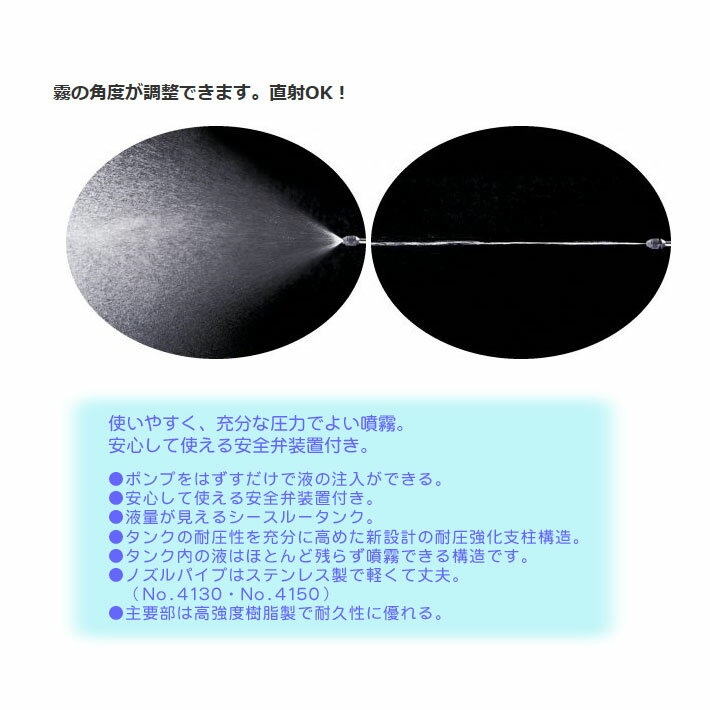 噴霧器ショートノズル シースルー1L用No4100( ノズル 噴霧器 手動式 蓄圧式 手動 ...