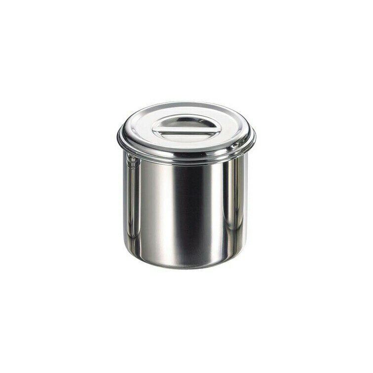 シェフ 丸型キッチンポット 12cm ( フタ付 容器 丸型 酸化防止 ポット ふた 蓋 調味料 フードストッカー 容器 鍋 つくりおき 乾物 冷蔵 開閉可能 保存 冷蔵庫 冷蔵保存 乾物 お菓子 ステンレス 食品 )