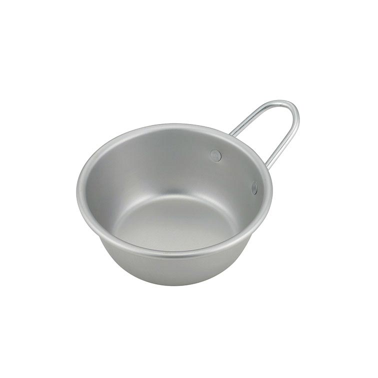 樂天商城 - マッコリカップ シルバー 13cm（ アルマイト カップ シェラカップ 持ち手 アルミ 薬味 アウトドア キャンプ キッチン 手付 マッコリ 調味料 ボール ボール カップ 韓国 雑貨 )