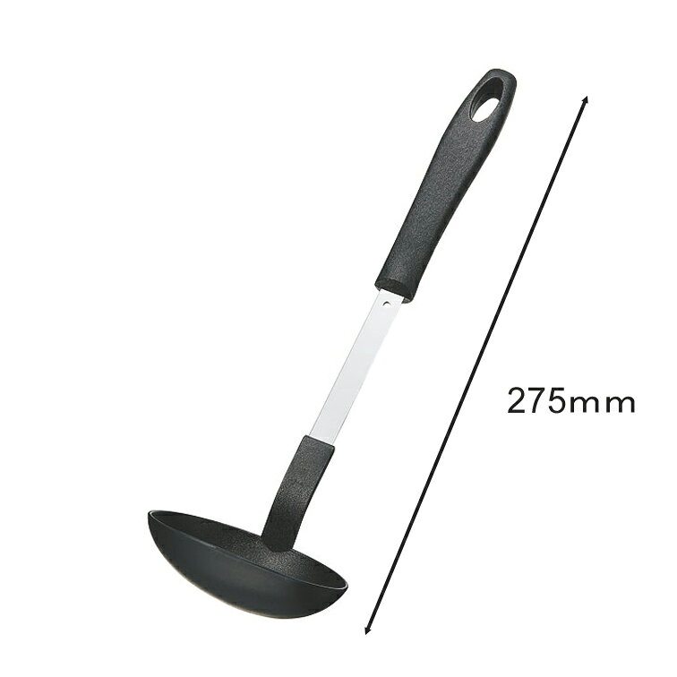 田辺金具 抗菌耐熱お玉 小 27.5cm （ ステンレス シンプル キッチン ツール 用品 抗菌 耐熱 アウトドア おしゃれ キャンプ 便利 グッズ 台所 調理 料理 お玉 日本製 おたま 穴無し レードル 器具 小物 道具 穴なし すくう きずつけにくい キズ 傷 ） b-bselect-10021249 B・Bセレクト楽天市場店 サンプル画像2