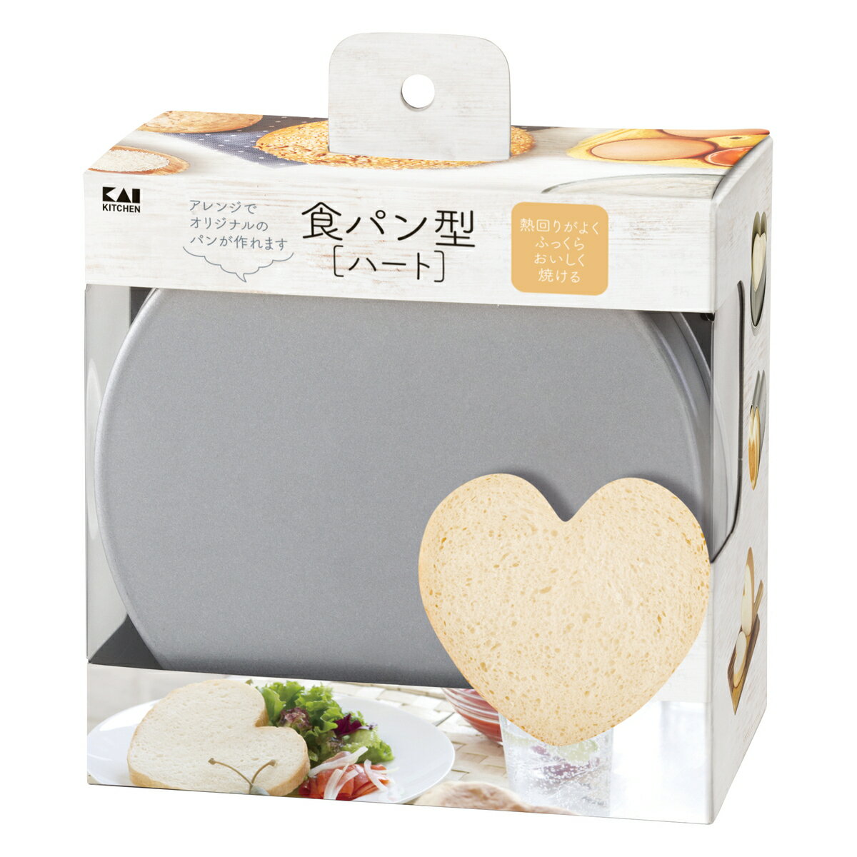 商品内容販売元：貝印株式会社原産国：日本本体サイズ(約)：151X151X95mm商品重量(約)：318g材質：鉄(アルミニウムメッキ)生産国：日本ここに注目・「もっと簡単!便利に!楽しいブレッドライフ」をコンセプトに、パン作りのお悩みや不満を解決してくれるシリーズ。・チョコクリームで顔を描いたり、スライスしたゆで卵で鼻をつけたりすれば、かわいくアレンジして楽しめる型です。