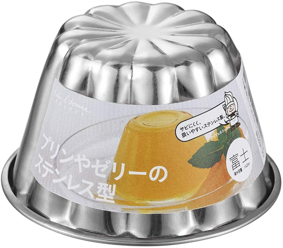 Rakuten - 貝印 Kai House SELECT プリン・ゼリーステンレス型 富士 DL6238 （ お菓子 ケーキ 道具 使いやすい お菓子作り チーズケーキ お菓子型 焼き菓子 型 丸型 浅型 製菓用品 お菓子作り道具 手作り 調理器具 ）