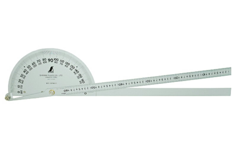 Rakuten - 'シンワ測定　プロトラクターNo600シルバーΦ320竿目盛60cm　2本竿62944