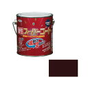 アサヒペン 油性スーパーコート 0.7L (こげ茶) ( 屋内外 フェンス 門扉 看板 木部 FRP アクリル 硬質塩ビ プラスチック 鉄 ドア 雨戸 ガーデン...