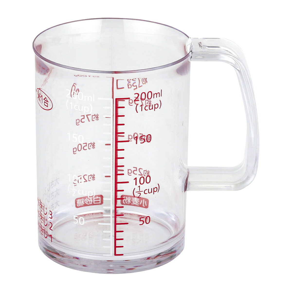 貝印 KK どこでも注げる耐熱計量カップ 200ml DH8125（ シンプル キッチン ツール 用品 おしゃれ キャンプ 便利 グッズ 台所 調理 料理 器具 小物 道具 新生活 ギフト ）