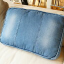 クッション デニムクッション Denim CUSHION YD-20635 座布団 背クッション 枕 大きい おしゃれ デニム コットン ソファ ビンテージ ユーズド カジュアル アメリカン レトロ シンプル 新築祝い ギフト プレゼント 1