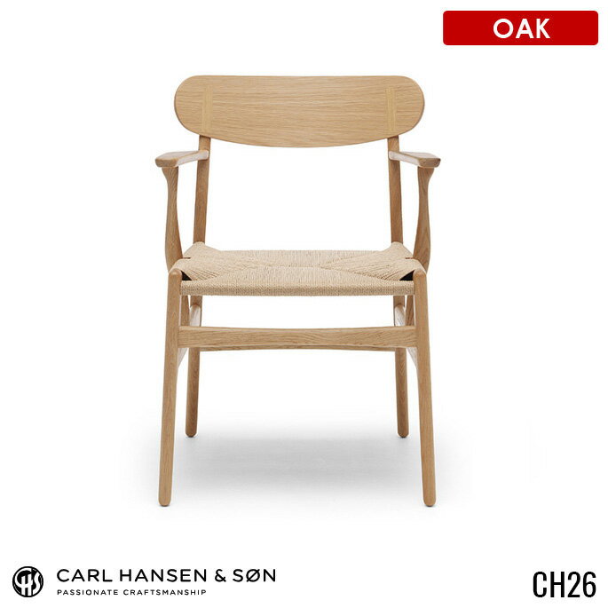 ϥ󥻥& CARL HANSEN&SON  CHAIR CH26  Oak ϥ J.ʡ HANS J.WEGNER ˥󥰥 ̵ 1ͳݤ ̲ ʥ ̵