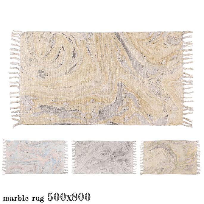 マーブルラグ 500 marble rug 50x80cm ア デペシュ a depeche MBR-SKR-5080 MBR-CLG-5080 MBR-FRS-5080 ラグ lemon skyrose cloudgray forest ファブリック 絨毯 じゅうたん マット マーブル柄 ハンドメイド ナチュラル おしゃれ