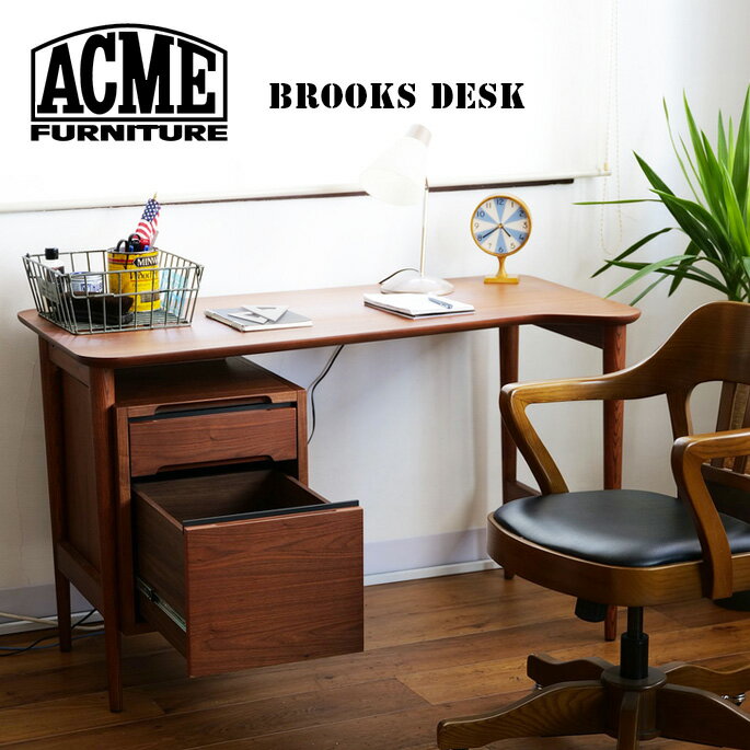 デスク ブルックスデスク BROOKS DESK アクメファニチャー ACME FURNITURE 21705970000070 机 テーブル ワークデスク ヴィンテージ レトロ おしゃれ 男前インテリア 西海岸 テレワーク オフィ…