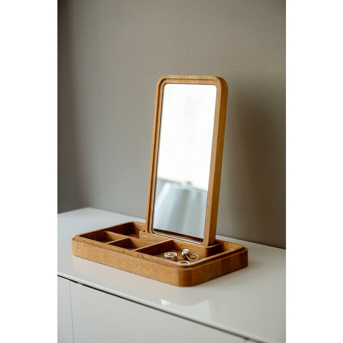 インテリア 北欧 木製オブジェ スプリングコペンハーゲン MIRROR BOX/オーク/CP-7003