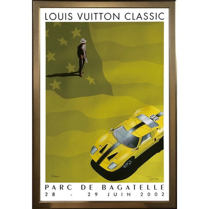 アートフレーム ラツィア CONCOURS AUTOMOBILES CLASSIQ ET LOUIS VUITTON 2002 Razzia CONCOURS AUTOMOBILES CLASSIQ ET LOUIS VUITTON 2002 ジェーアイジー JIG GRZ-62384 アートパネル インテリアアート 絵画 壁絵 限定エディション番号記載 モダン 欧風 大人空間 巨匠