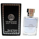 【只今、店内全品ポイント20倍！】 ジャンニ ヴェルサーチ GIANNI VERSACE ヴェルサーチ プールオム ミニボトル EDT 5ml 【ネコポス対応】 GIANNI VERSACE メンズ 香水 フレグランス ギフト プレゼント 誕生日