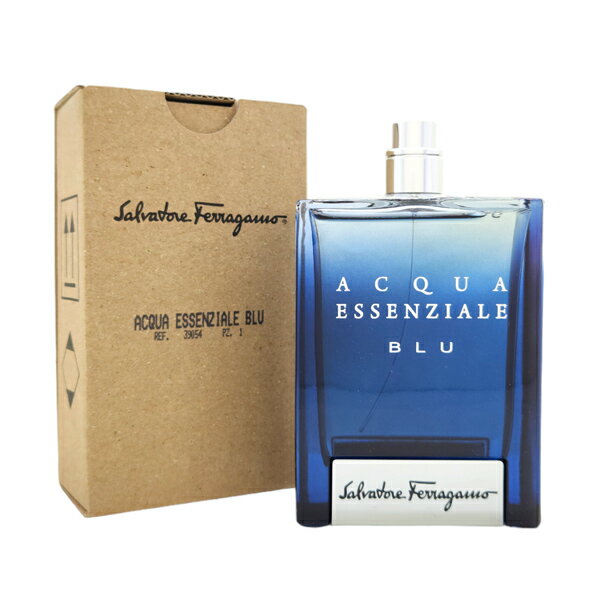 【只今、店内全品ポイント10倍！】 サルヴァトーレフェラガモ ● FERRAGAMO アクアエッセンツィアーレ ブルー EDT SP 100ml【訳あり★テスター】FERRAGAMO お試し メンズ 香水 フレグランス