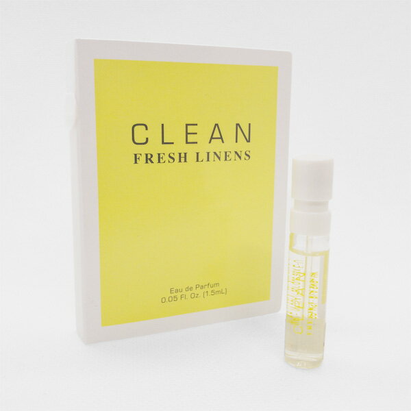 クリーン 【只今、店内全品ポイント10倍！】 クリーン CLEAN フレッシュリネン EDP SP 1.5ml チューブサンプル 【サンプル便】 お試し ヴァイアル CLEAN ユニセックス 香水 フレグランス