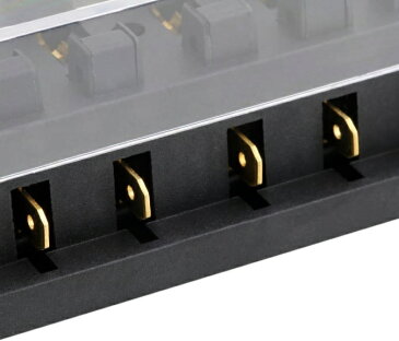 車用ブレードヒューズホルダーボックス!ユニバーサル12V/24V最大電圧250V 6WAYヒューズボックスブロックヒューズホルダー最大40A!※ヒューズは別売りです!
