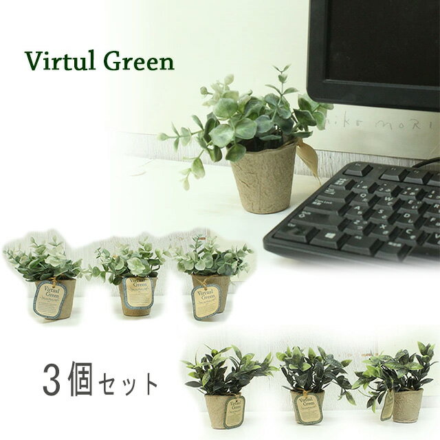 ھбVirtul Green(륰꡼)Mini Herb Pot(3ĥå)LIFE