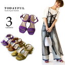 【クーポン利用不可】【SALE50%OFF】【送料無料!】TODAYFUL【トゥデイフル】Suede Square Sandalsスエード スクエア サンダル【...