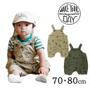 【SALE20%OFF】【2025S/S】【ネコポス対応】Make Your Day【メイクユアデイ】ミリタリー柄ベビーショートオール【ベビー・キッズ】サイズ ...