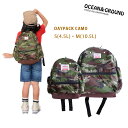 リュック/キッズ/ナイロンリュック/軽量/迷彩【送料無料!】OCEAN&GROUND【オーシャンアンドグラウンド】DAYPACK CAMO【ベビー・キッズ】サイズ S(4.5L)・M(10.5L)