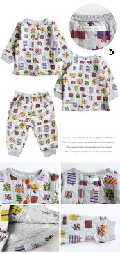 【2020A/W】【ネコポス不可】キッズ/パジャマ/子供/子ども/80/90/100/110/120/130/140OCEAN&GROUND【オーシャンアンドグラウンド】ニットキルト長袖パジャマ (上下セット)【ベビー・キッズ】サイズ 80〜140cm